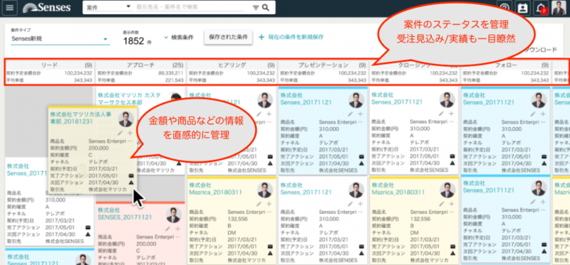 クラウド営業支援ツールSenses