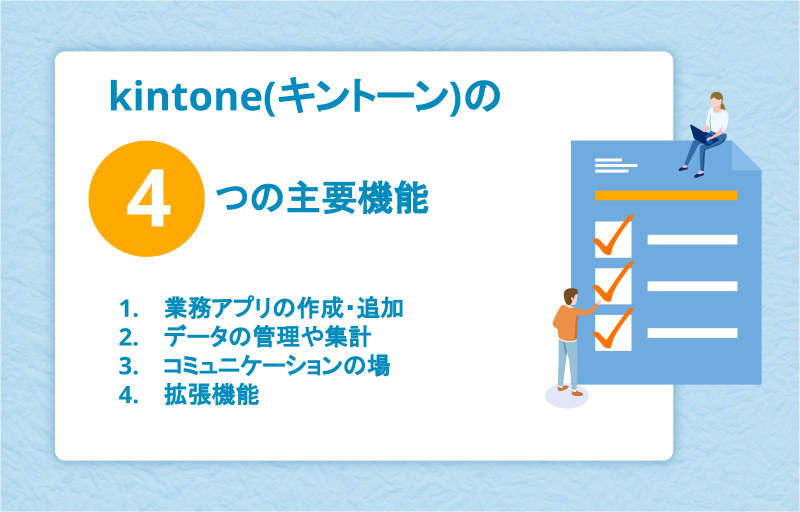 kintone(キントーン)の主な4つの機能