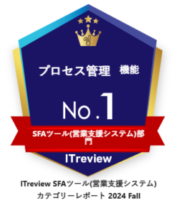 ITreview SFA部門プロセス管理機能No.1